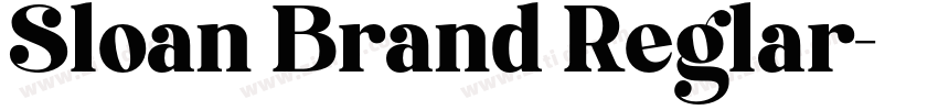 Sloan Brand Reglar字体转换